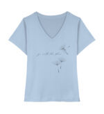 Go with the Flow Yoga Shirt V-Ausschnitt | 100% Bio - Damen Organic V-Neck T-Shirt ST/ST-7317