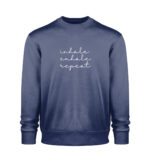 Inhale Exhale Sweatshirt - 100% Bio - dunkel - Unisex Organic Sweatshirt 2.0-6057