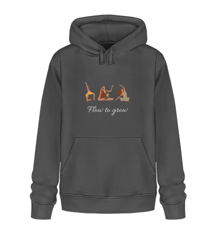 Flow to grow Yoga Hoodie - Unisex dunkel - Unisex Organic Hoodie 2.0 ST/ST-6896
