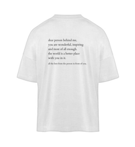 Dear Person Oversized Shirt | 100% Bio - Organic Oversized Shirt ST/ST-3