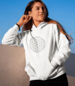 Blume des Lebens Hoodie – Bild 2