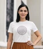 Blume des Lebens Yoga T-Shirt - 100% Bio