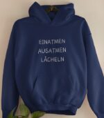 Einatmen Ausatmen Lächeln Bio Hoodie - Unisex – Bild 10