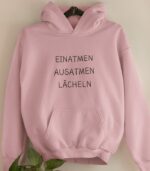 Einatmen Ausatmen Lächeln Bio Hoodie - Unisex – Bild 6