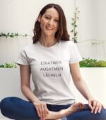 Einatmen Ausatmen Lächeln T-Shirt - 100% Bio