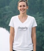 Einzigartig Yoga Shirt V-Ausschnitt | 100% Bio