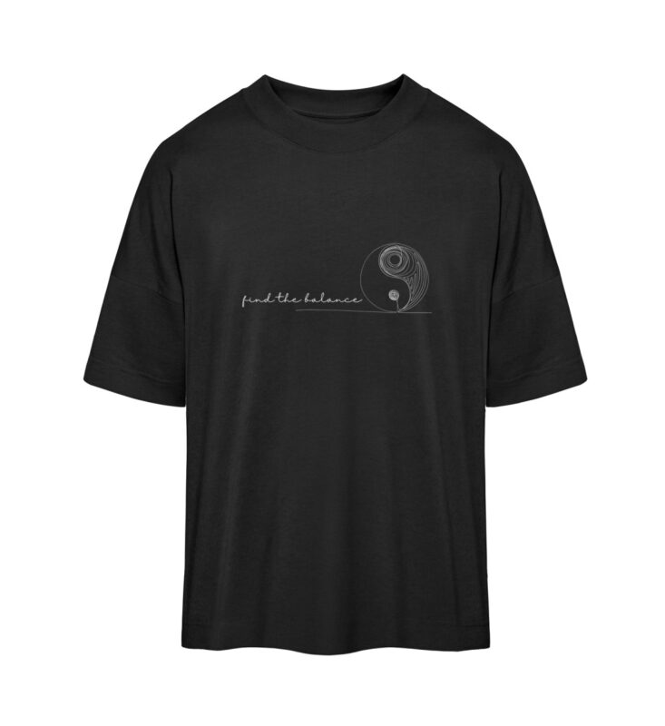 Yin Yang Oversized Shirt | 100% Bio dunkel - Organic Oversized Shirt ST/ST-16