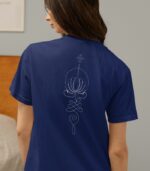 Lotus Yoga Shirt V-Ausschnitt | 100% Bio – Bild 6
