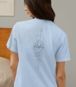 Lotus Yoga Shirt V-Ausschnitt | 100% Bio – Bild 9