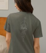 Lotus Yoga Shirt V-Ausschnitt | 100% Bio – Bild 5
