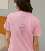 Lotus Yoga Shirt V-Ausschnitt | 100% Bio – Bild 3