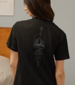 Lotus Yoga Shirt V-Ausschnitt | 100% Bio – Bild 2