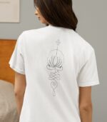 Lotus Yoga Shirt V-Ausschnitt | 100% Bio