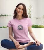 Lotusblume Yoga T-Shirt - 100% – Bild 3