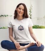 Lotusblume Yoga T-Shirt - 100% – Bild 2
