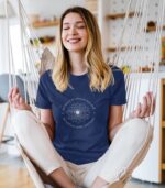 Yoga Mandala T-Shirt - 100% Bio – Bild 5