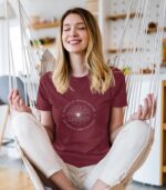 Yoga Mandala T-Shirt - 100% Bio – Bild 3
