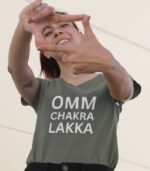 Omm Yoga Shirt V-Ausschnitt | 100% Bio – Bild 3