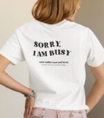 Sorry I Am Busy V-Ausschnitt | 100% Bio – Bild 2