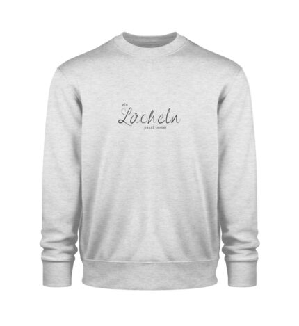 Lächeln Sweatshirt - 100% Bio - Unisex Organic Sweatshirt 2.0-6892