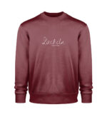 Lächeln Sweatshirt - 100% Bio -dunkel - Unisex Organic Sweatshirt 2.0-6883