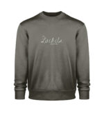Lächeln Sweatshirt - 100% Bio -dunkel - Unisex Organic Sweatshirt 2.0-7151
