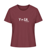 Yoga verliebt T-Shirt - 100% Bio dunkel - Damen Premium Organic T-Shirt 2.0 ST/ST-6883