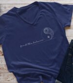 Find the balance Yoga Shirt V-Ausschnitt | 100% Bio – Bild 2