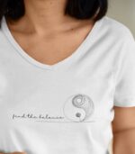Find the balance Yoga Shirt V-Ausschnitt | 100% Bio