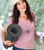 Mandala Yoga Shirt V-Ausschnitt | 100% Bio – Bild 6