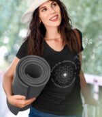 Mandala Yoga Shirt V-Ausschnitt | 100% Bio