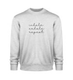 Inhale Exhale Sweatshirt - 100% Bio - Unisex Organic Sweatshirt 2.0-6892
