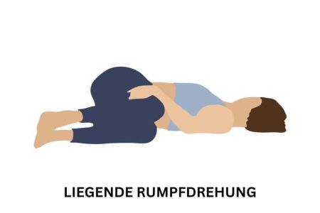 yoga liegende rumpfdrehung
