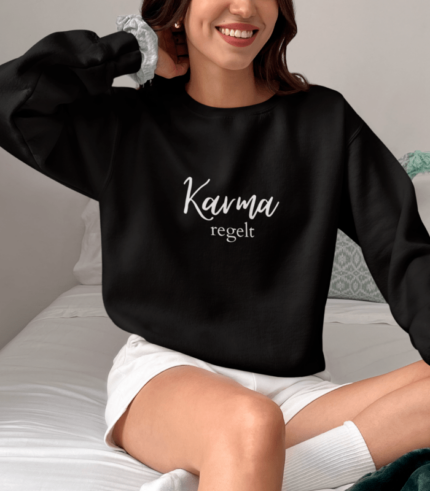 karma regelt sweatshirt