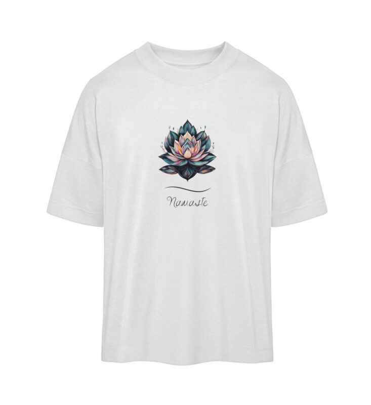 Lotusblume Oversized Shirt | 100% Bio dunkel - Organic Oversized Shirt ST/ST-3